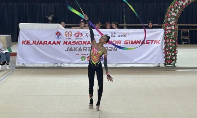 Atlet Senam Ritmik Jatim Pukau Juri Kejuaraan Terbuka Singapore