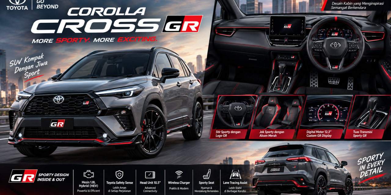 Toyota Corolla Cross GR Dengan Nuansa Sporty Di Dalam Kabin